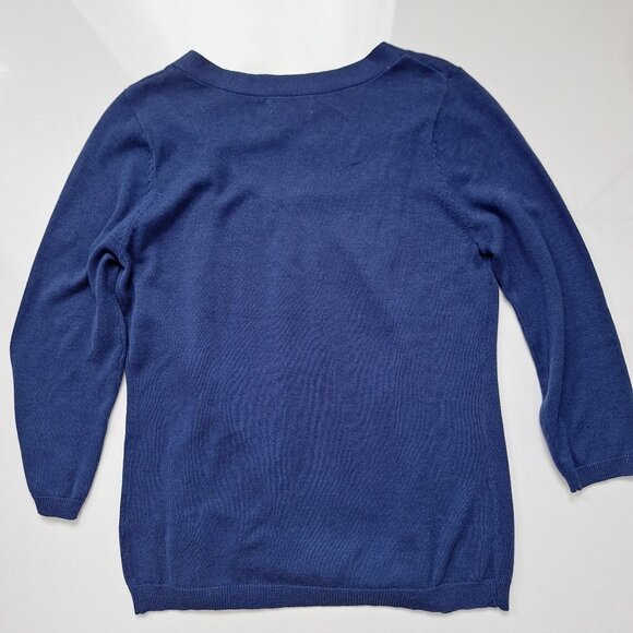 Joseph A Blue Cotton Blend Sweater NWT - Picture 2 of 8